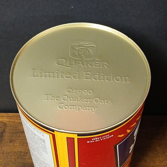 1990 Quick Quaker Oats Metal Tin Container 1922 Replica Label Limited Ed - Picture 6 of 6
